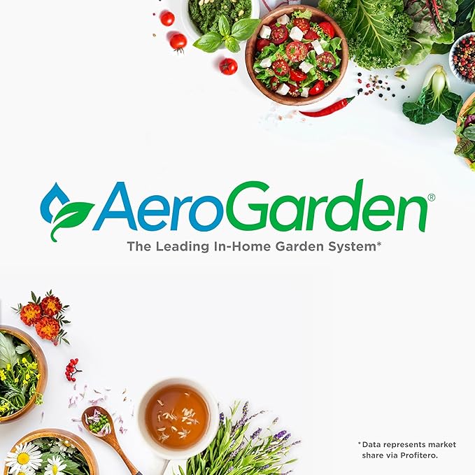 AeroGarden Harvest 2.0, Indoor Garden Hydroponic System with LED Grow Light, Holds up to 6 AeroGarden Pods, Green