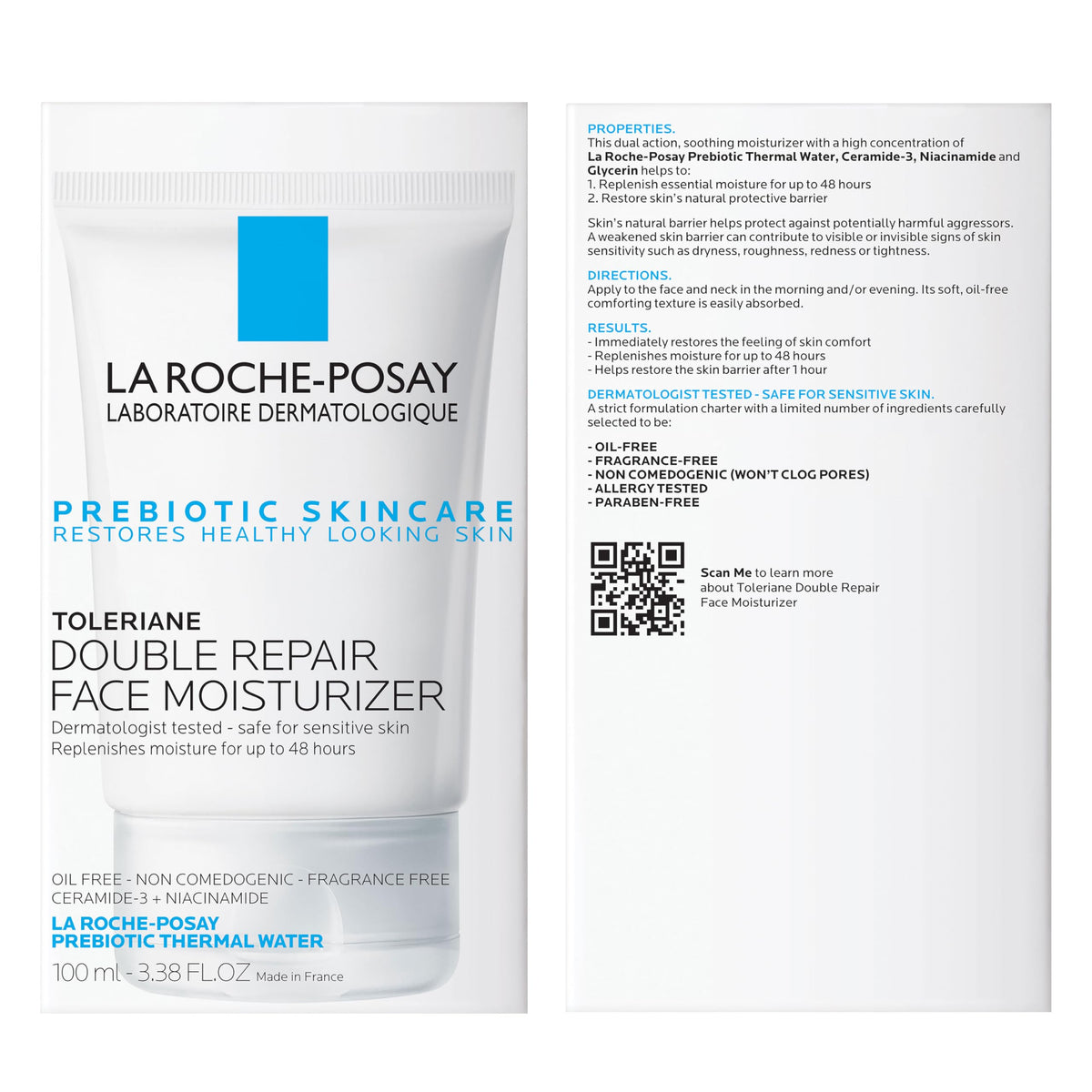 La Roche-Posay Toleriane Double Repair Face Moisturizer, 3.38oz
