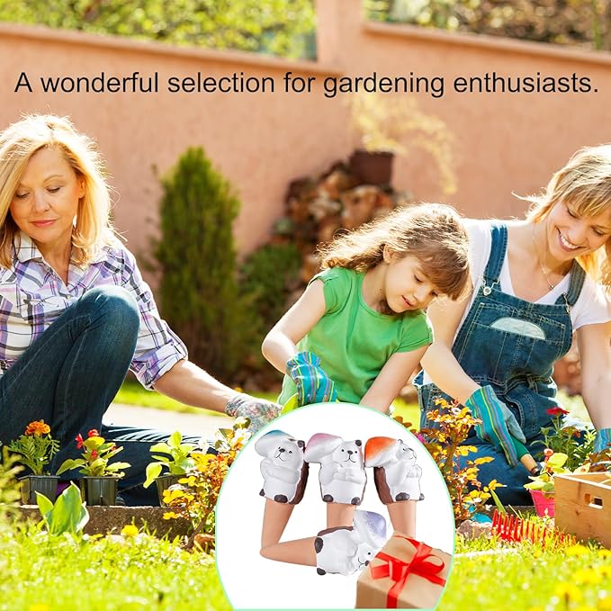 4-Pack Self-Watering Terracotta Spikes for Plants, Automatic Plant Watering Stakes, Keeps Plants Hydrated While You're Away, Ideal for Indoor & Outdoor Use (Hedgehog with Umbrella Design)