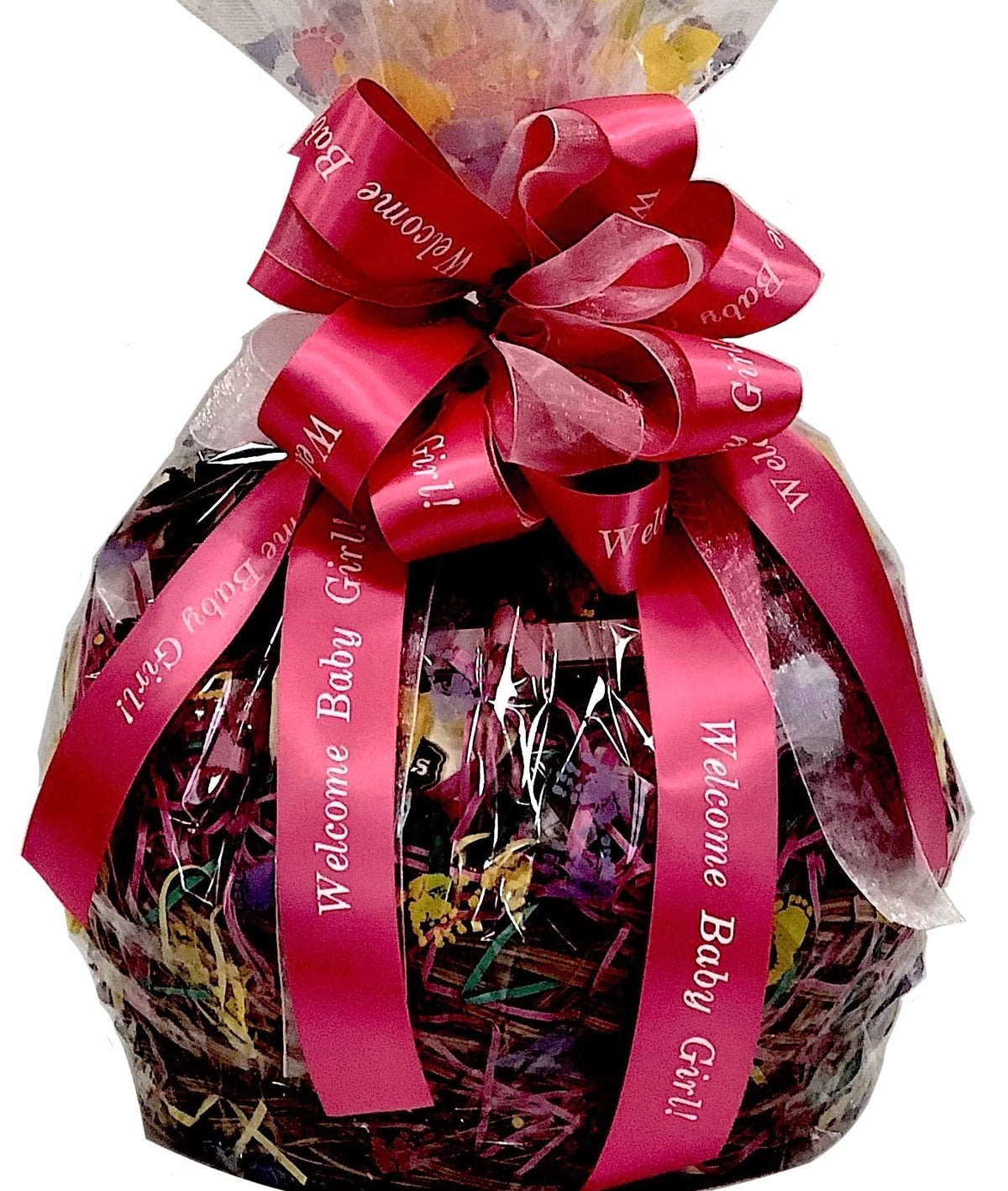 Hand-Crafted 54 Piece customizable chocolate gift basket of gourmet chocolates, cookies, and crunches. Tasty treats selected for businesses, clients