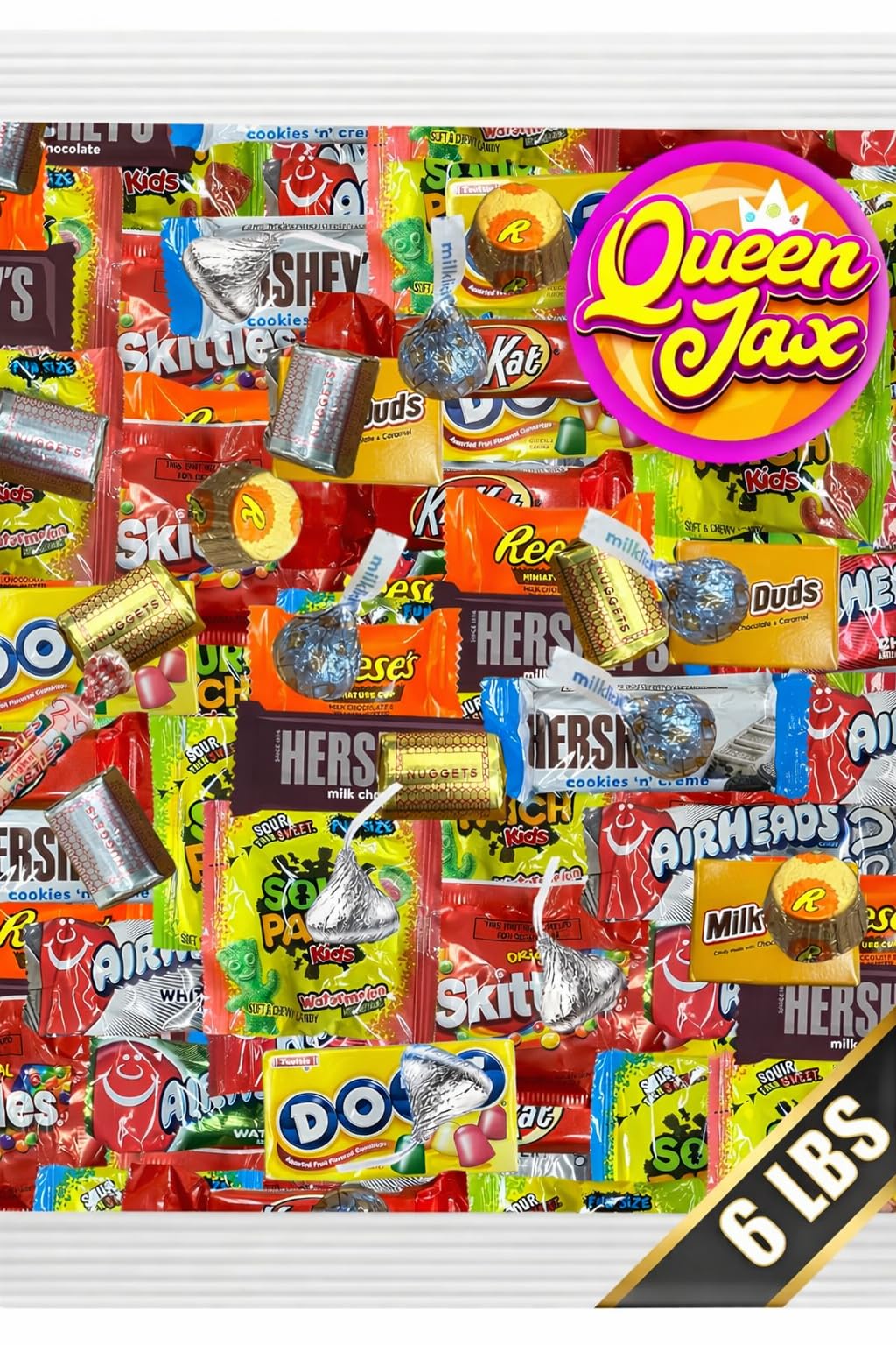 Chocolate and Candy Variety Pack - 6 LB Assorted Chocolate Candy Bulk - Bulk Candies Bag CandyMix - Individually Wrapped Candies and Chocolates