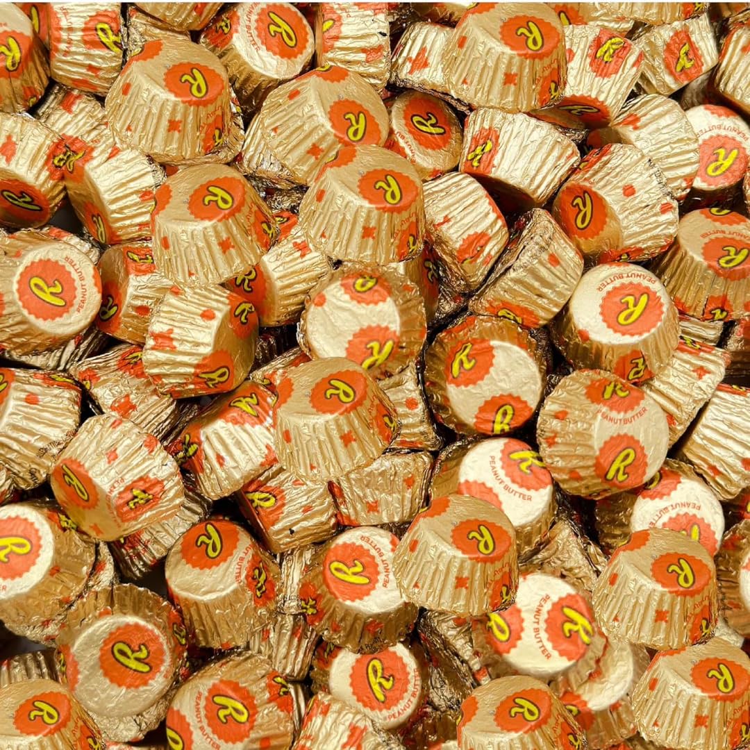 Milk Chocolate Candy with Peanut Butter Filling - Individually Wrapped Cups - Bulk Bag 2LB