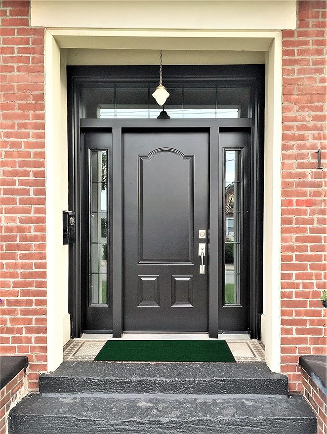 Profile Rubber Door Mat, 60x35inch, Heavy Duty, Entrance Doormat, Indoor and Outdoor, Waterproof, Easy Clean Shoe Scraper, Home Rug Welcome Mats for Entryway, Patio, Porch, Green