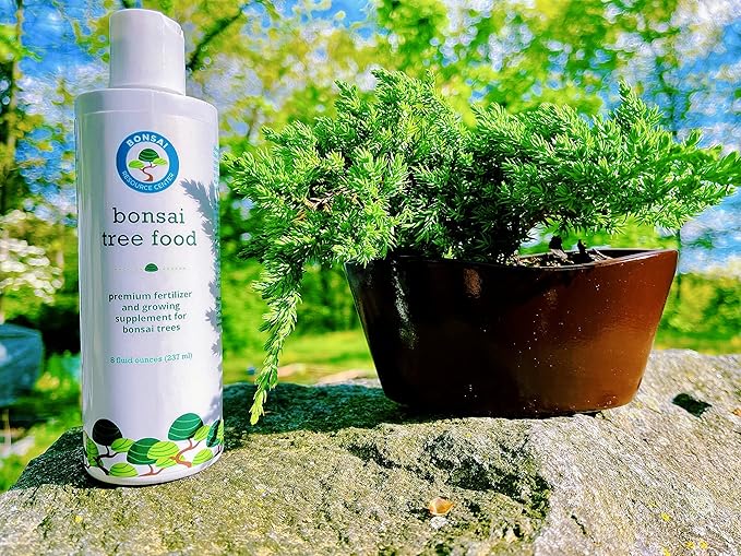 Bonsai Tree Food | Premium, Gentle Liquid Fertilizer for Healthy Growth, Strong Stems and Beautiful Blooms | 3-3-3 Balanced NPK Concentrate | Made in USA | 8 oz (240 ml)