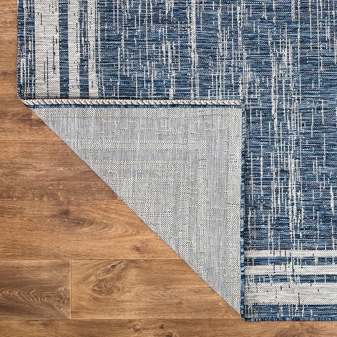 Keen Home Design Terrace Outdoor Area Rug - 8x10 Washable Indoor/Outdoor Rug for Patio, Kitchen, Balcony, Beach, Garden, Deck and Porch, Size: 7'7"x10'