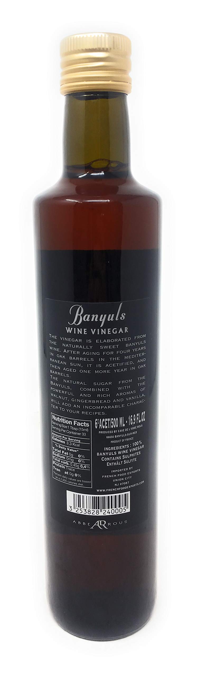 Abbe Rous Banyuls Traditional Wine Vinegar 500 ml – Rich, Aromatic Finish