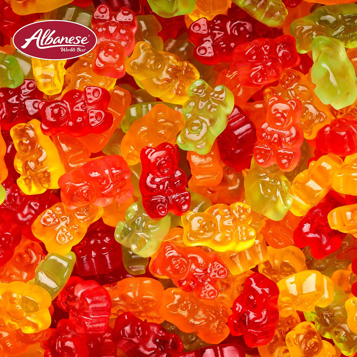 Albanese World's Best 5 Natural Flavor Gummi Bears – 5 lb Bag | Gluten Free & Dairy Free
