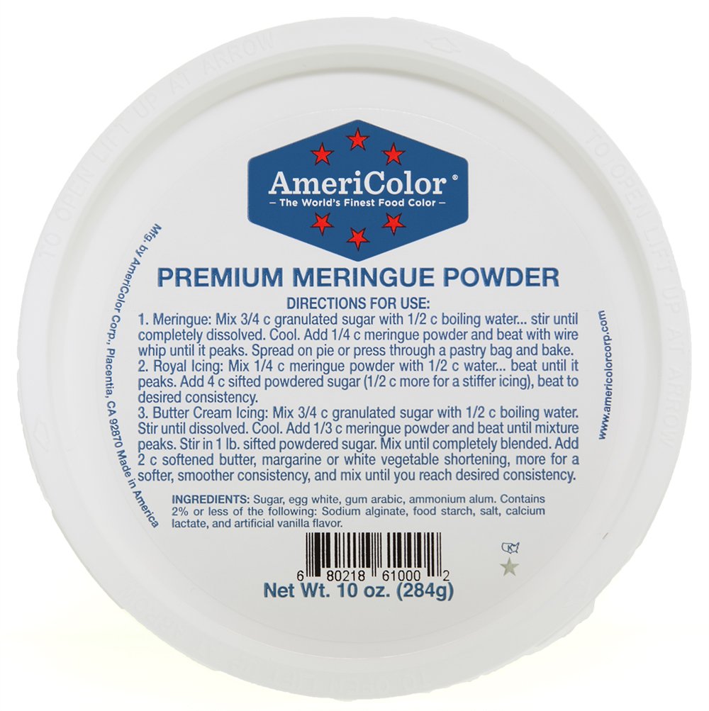 AmeriColor Premium Meringue Powder - 10 Oz | Royal Icing, Buttercream & Meringue Toppings