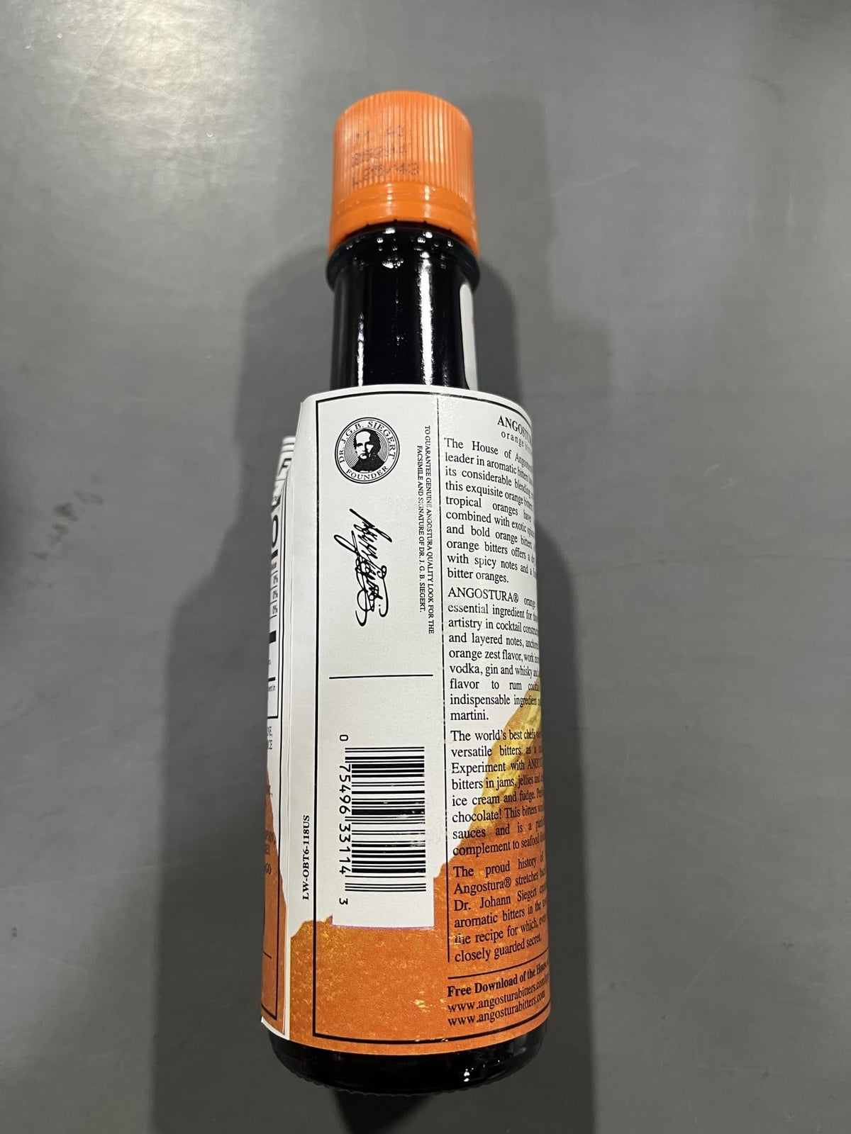 Angostura Kingston Combo Pack: Aromatic Bitters & Orange Bitters 4oz Bottles in Safe Kingston Packaging