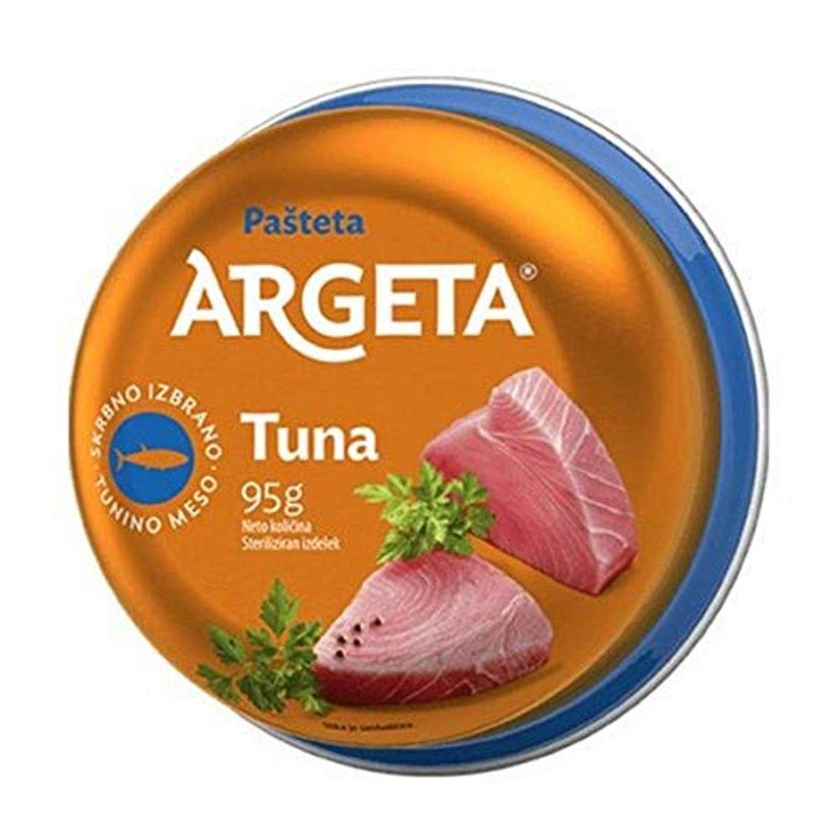 Argeta Tuna Pate – 3.35 oz Pack of 12 | Gluten Free, No Preservatives | Slovenia
