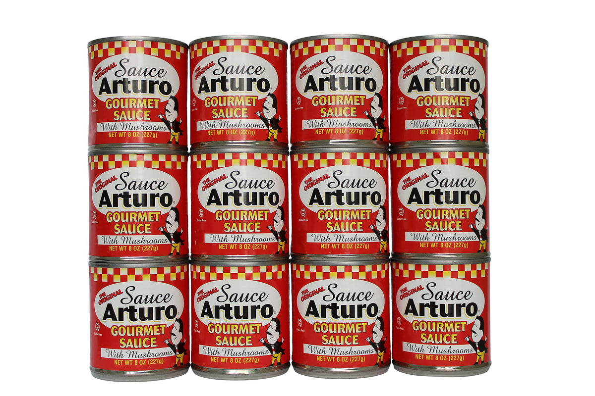 Arturo Gourmet Sauce with Mushrooms - Gluten Free & Kosher, 24 Pack (8 oz each)