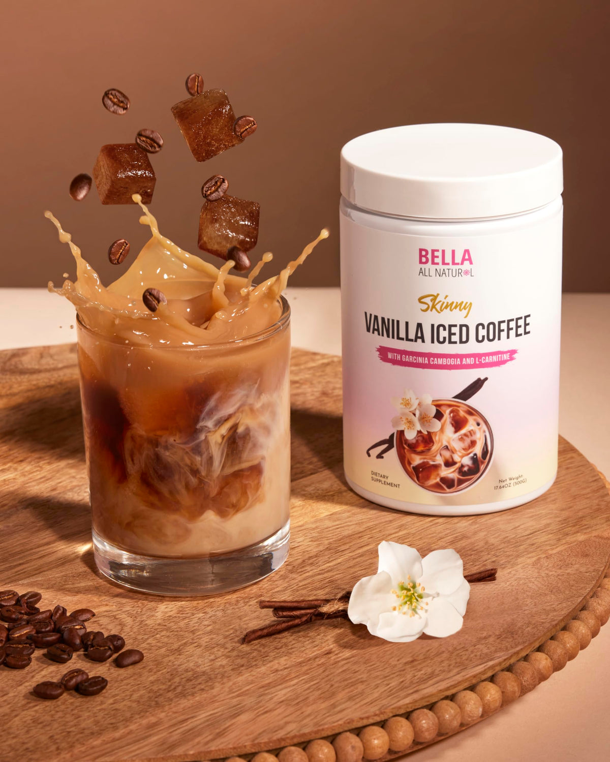 Bella All Natural Skinny Vanilla Iced Coffee - 500g | Instant Coffee Mix