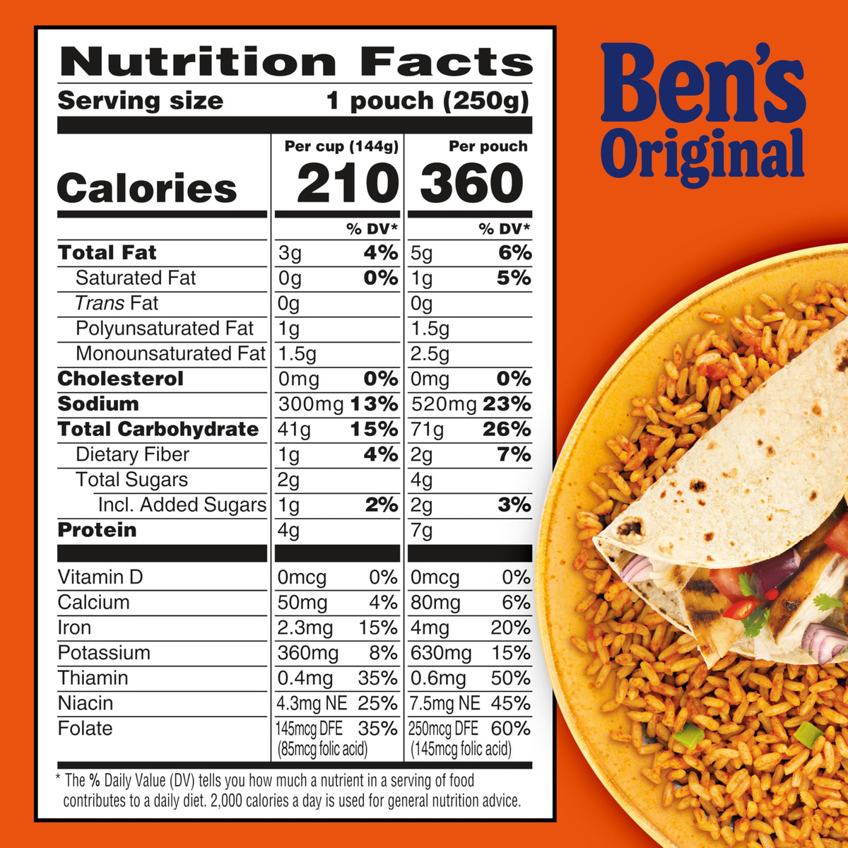 BEN'S ORIGINAL Ready Rice Spanish Style Flavored Rice – 8.8 oz Pouch, Pack of 12