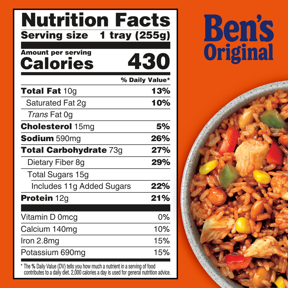 BEN'S ORIGINAL Street Food Honey BBQ Flavored Rice with Chicken — 9 oz Microwavable Entrée (Pack of 6)