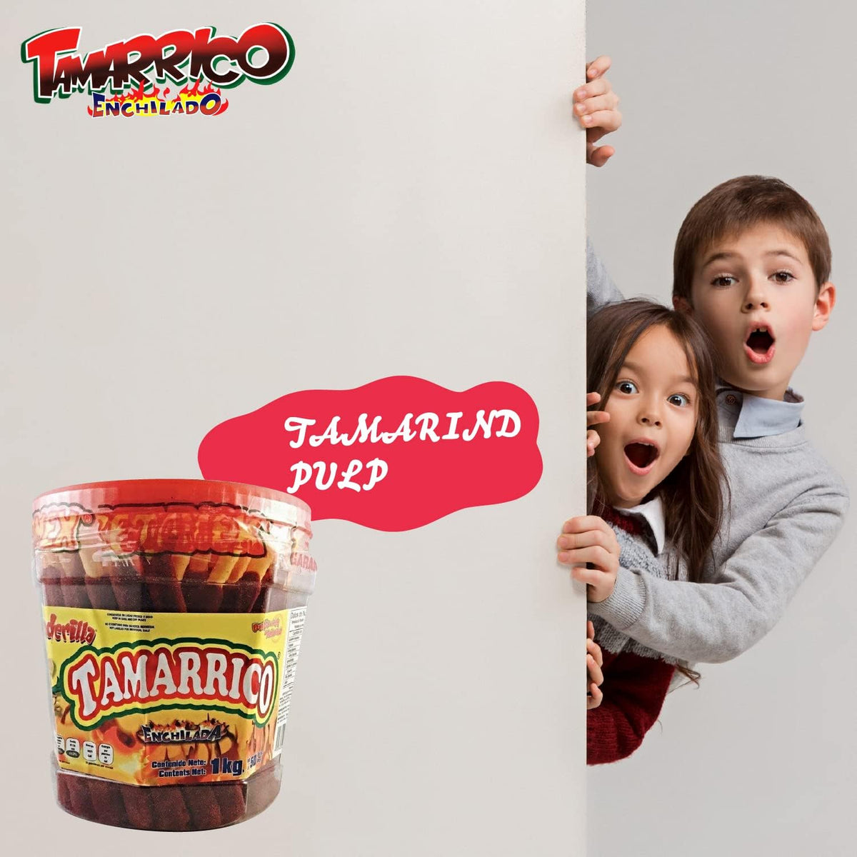 Betamex Tamarrico Candy Tamarind Flavor Sticks – 50 Pcs, 1kg (2.2 lb) Mexican Candy