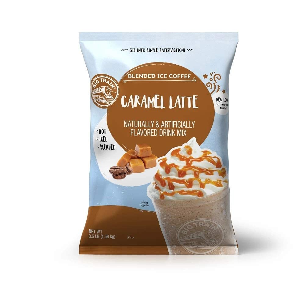 Big Train Blended Ice Coffees Caramel Latte – 3.5 lb Bag, Kosher