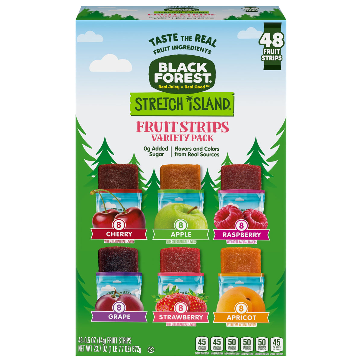 Black Forest Stretch Island Fruit Strips – 48 ct, 0g Added Sugar, Non-GMO
