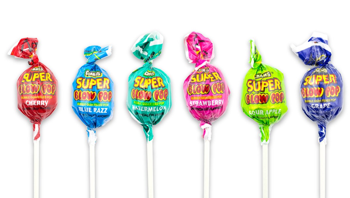 Charms Blow Pop Lollipops – 48-Count Dual Candy & Gum Treats | Tootsie Roll