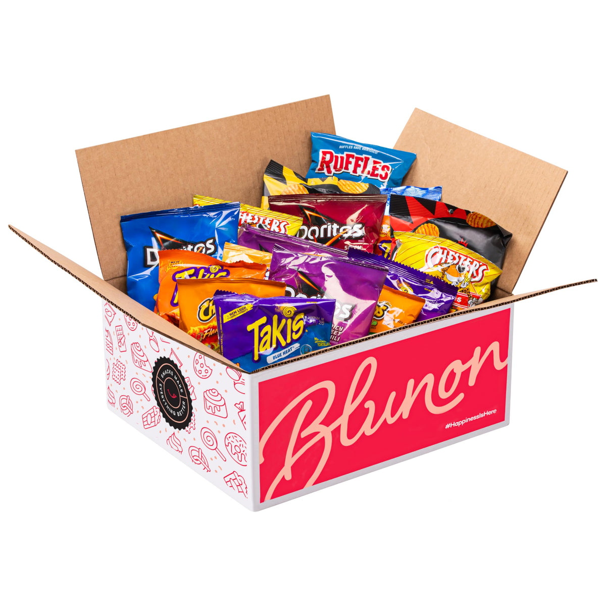 Blunon Hot Chips Snacks Variety Pack – 30-Pack Fiery Snack Care Package