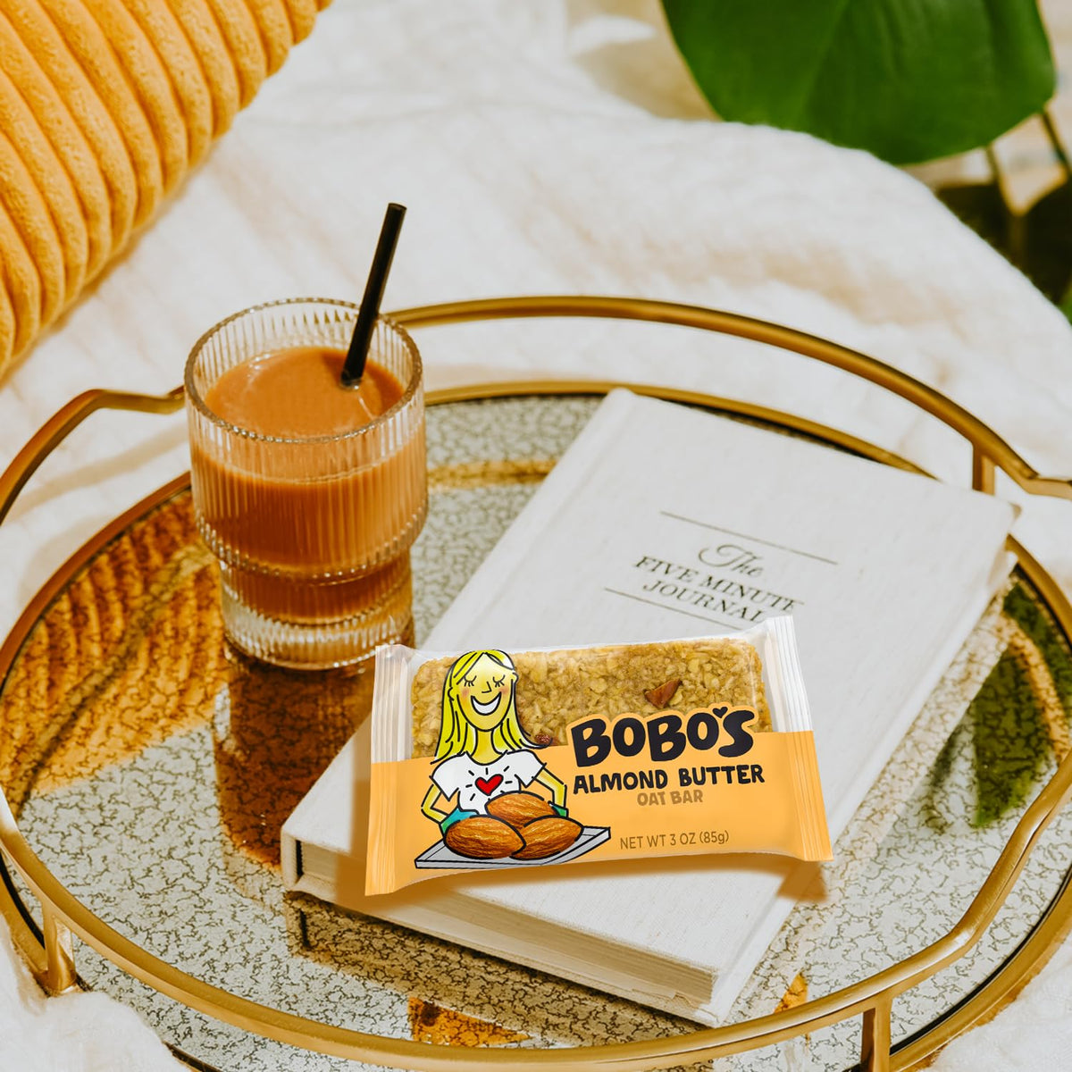 Bobo's Almond Butter Oat Bars – Gluten Free, Plant-Based Snack (12 Bars)