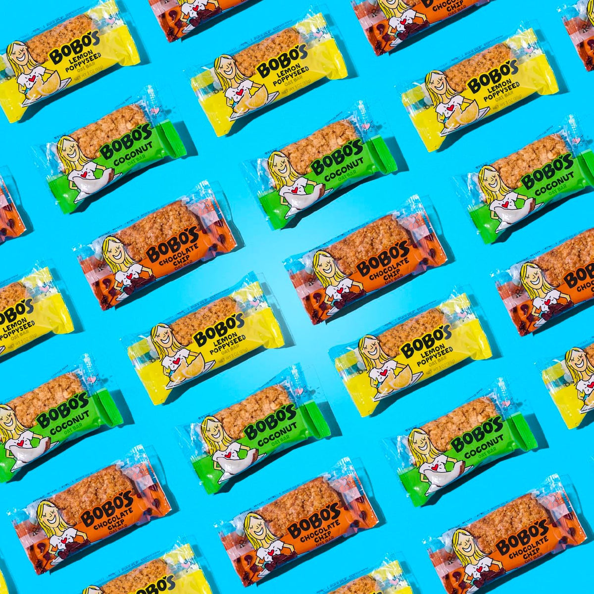 Bobo's Chocolate Chip Oat Bars — Gluten-Free, Plant-Based Whole Grain (12 Bars)
