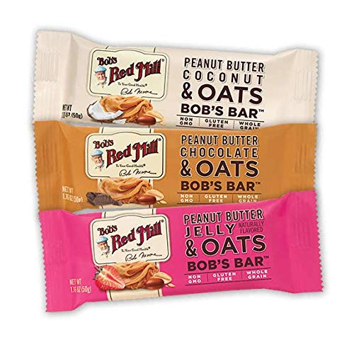Bob's Red Mill 12pk Peanut Butter Banana & Oats Bar – Gluten Free, Non-GMO, Kosher