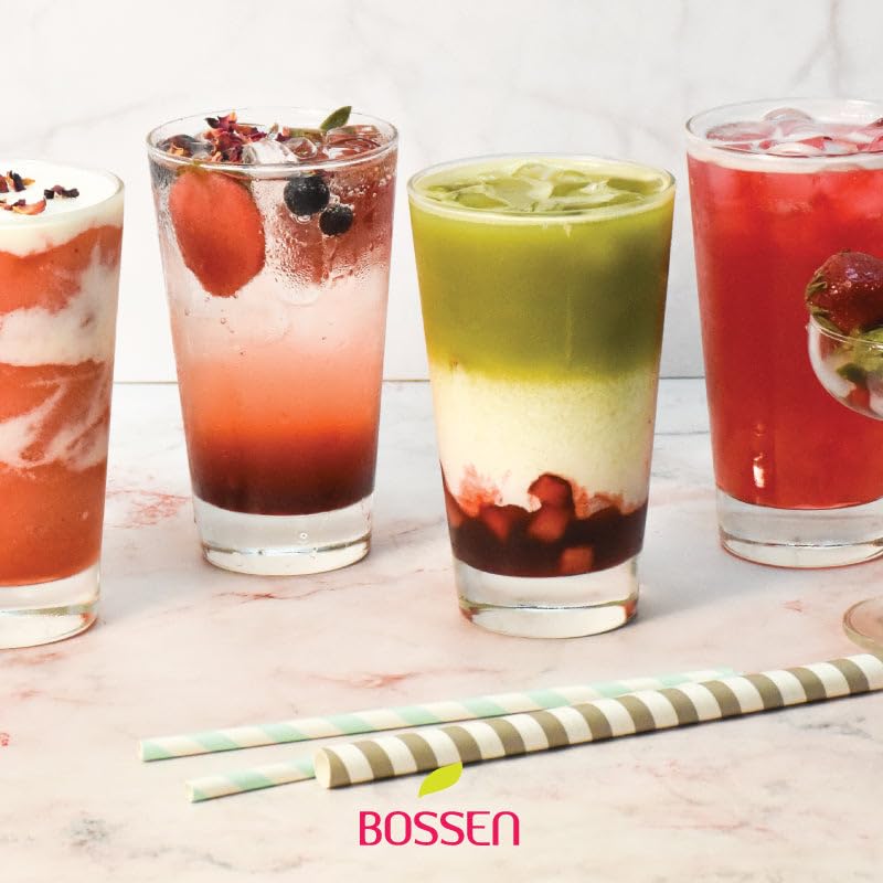 Bossen Concentrated Strawberry Syrup 5.5 lb – Ideal for Drinks, Desserts & Bubble Tea