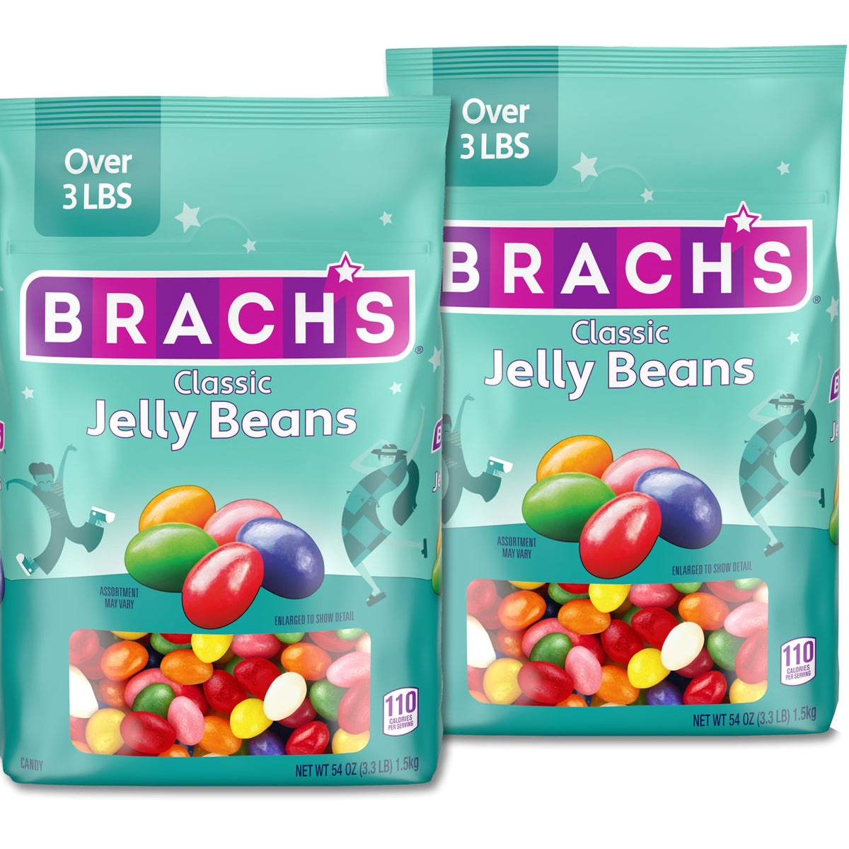Brach's Classic Jelly Beans – Assorted Flavors, 54 oz Bulk Bag