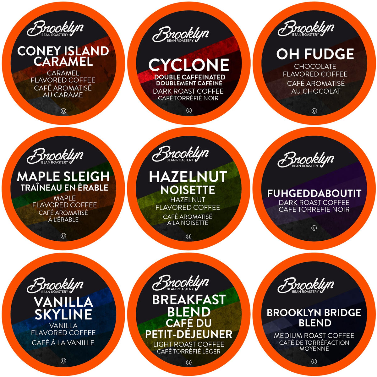 Brooklyn Beans Assorted Gourmet Variety Pack Coffee Pods — 40 Count, Keurig 2.0 Compatible