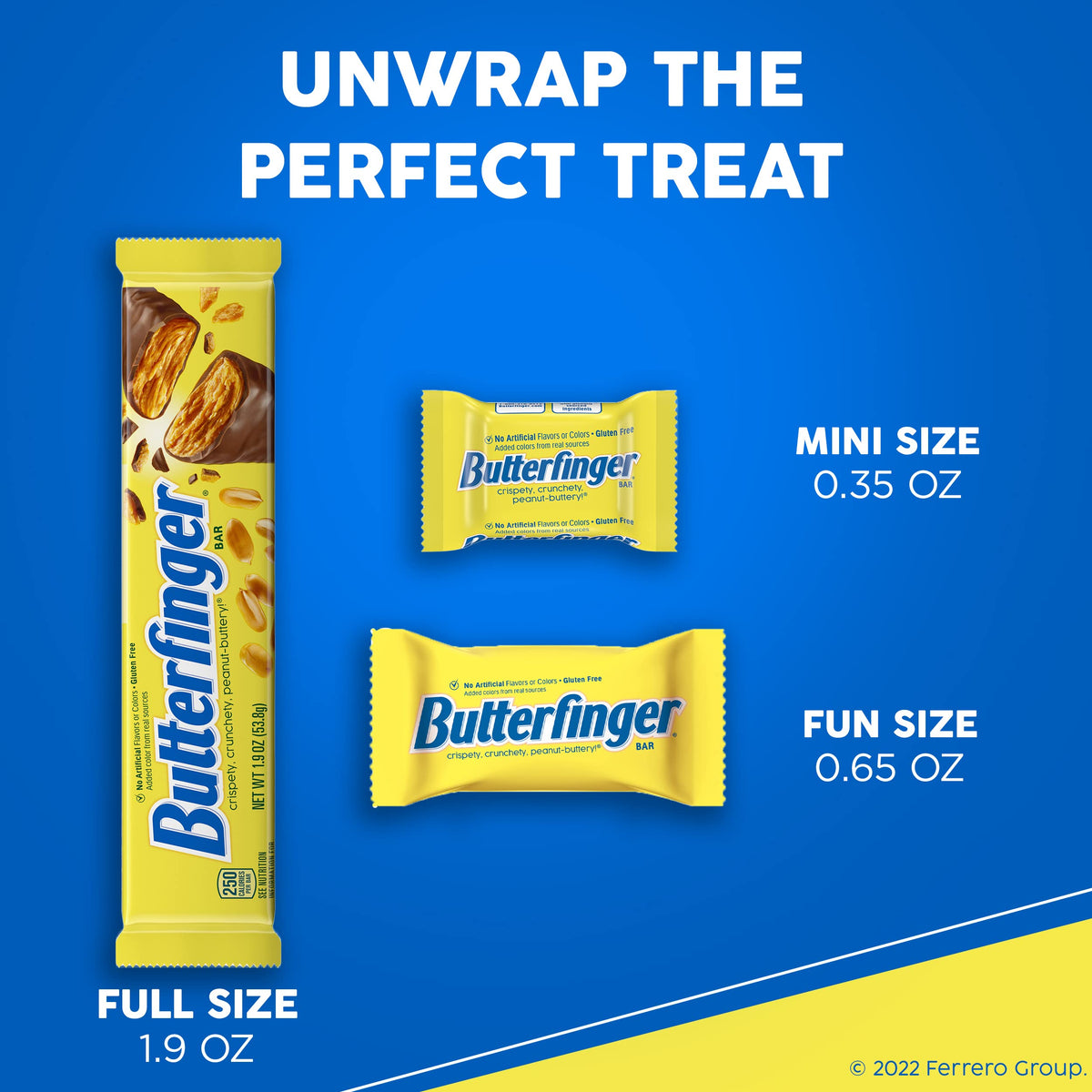 Butterfinger Fun Size Candy Bars – 6-Pack, Peanut-Buttery Chocolatey Crispety Crunchety