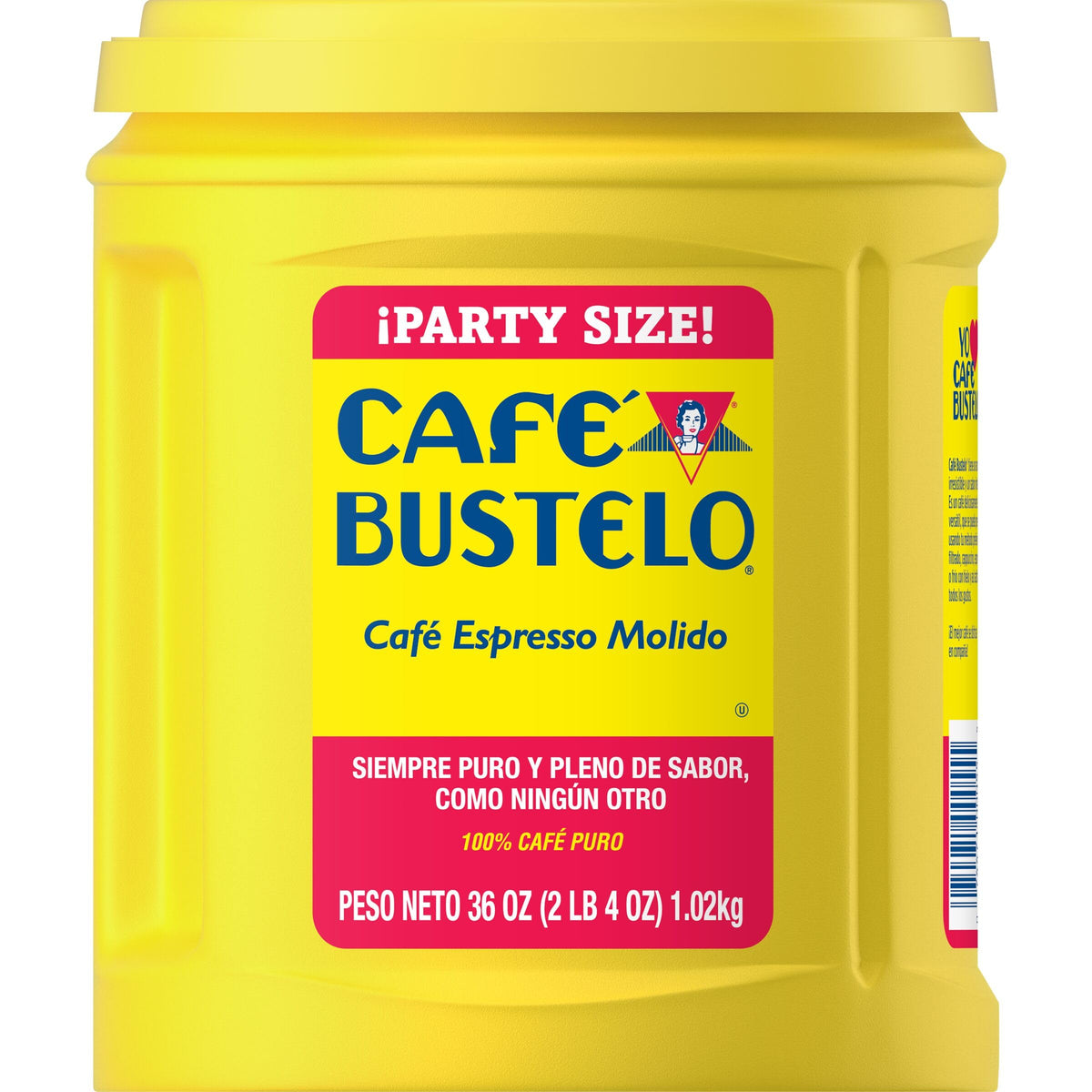 Cafe Bustelo Espresso Ground Coffee – Dark Roast, 36-Ounce Canister