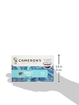 Cameron's Coffee Donut Shop Blend Pods – 12 Count, Pack of 6, 4.33 oz