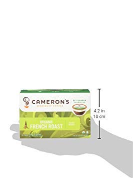 Cameron's Coffee Organic French Roast Single Serve Pods – 12 Count (Pack of 6)