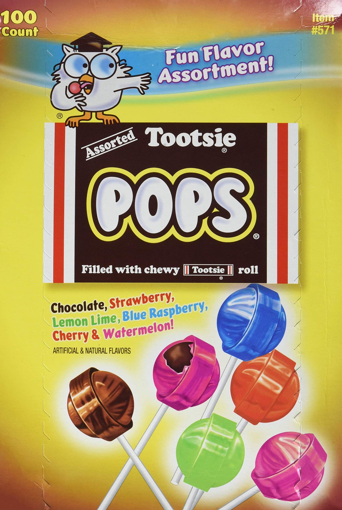 CandyMafia Tootsie Pops Fun Flavor Assortment – 100 Pops