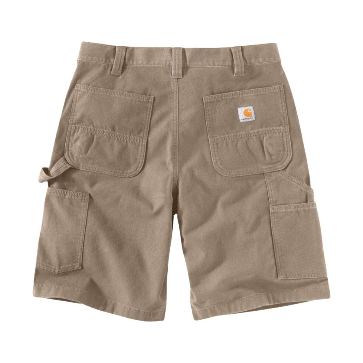 Carhartt Men's Rugged Flex Relaxed Fit Canvas Utility Work Shorts 11 Inch - Tan