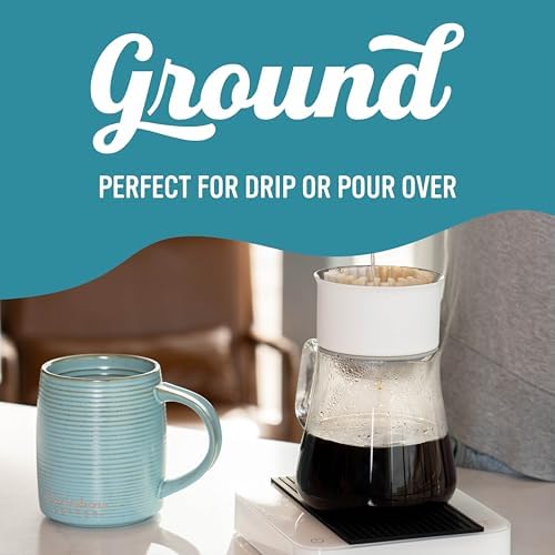 Caribou Blend Medium Roast Decaf Ground Coffee — 6x12oz Bags | 100% Arabica
