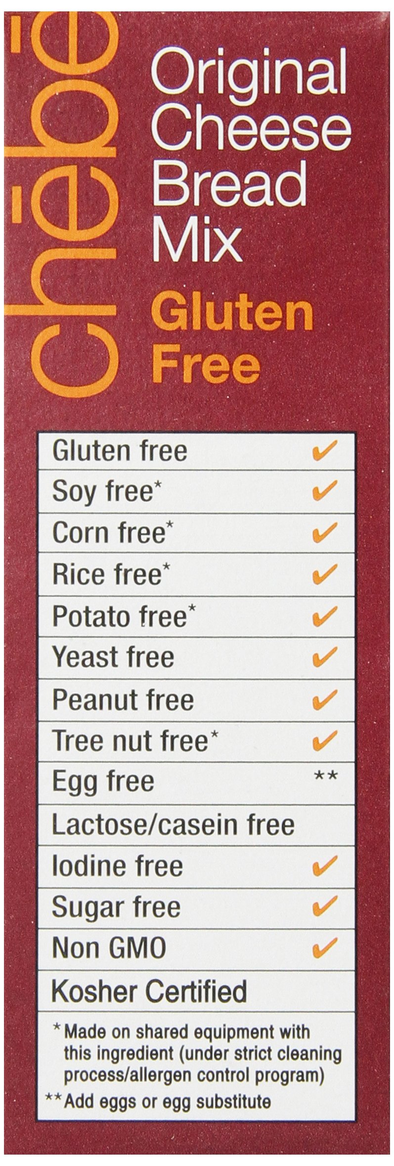 Chebe Bread Original Cheese Bread Mix — Gluten Free, Yeast-Free, 8-Pack (7.5 oz each)