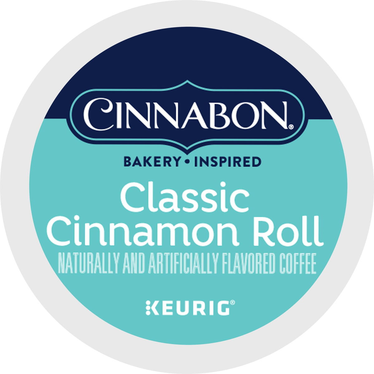 CINNABON Classic Cinnamon Roll K-Cups – Light Roast Coffee Pods (48 Count)