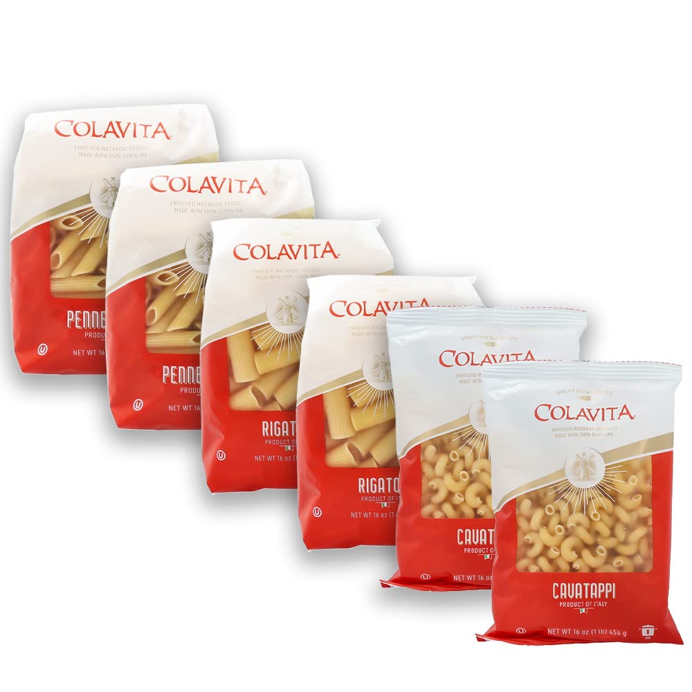 Colavita Pasta Variety Pack – 6 Bags of Authentic Italian Pasta