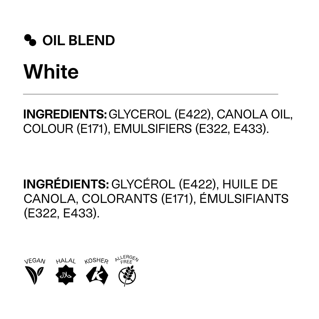 Colour Mill Oil-Based Food Coloring – White, 100 ml | Gluten-Free, Halal & Kosher Certified