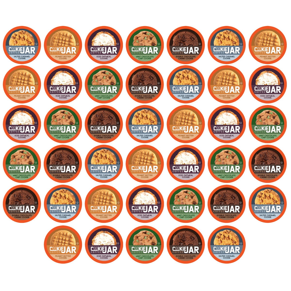 Cookie Jar 40-Count Assorted Flavored Coffee Pods for Keurig K-Cup Brewers