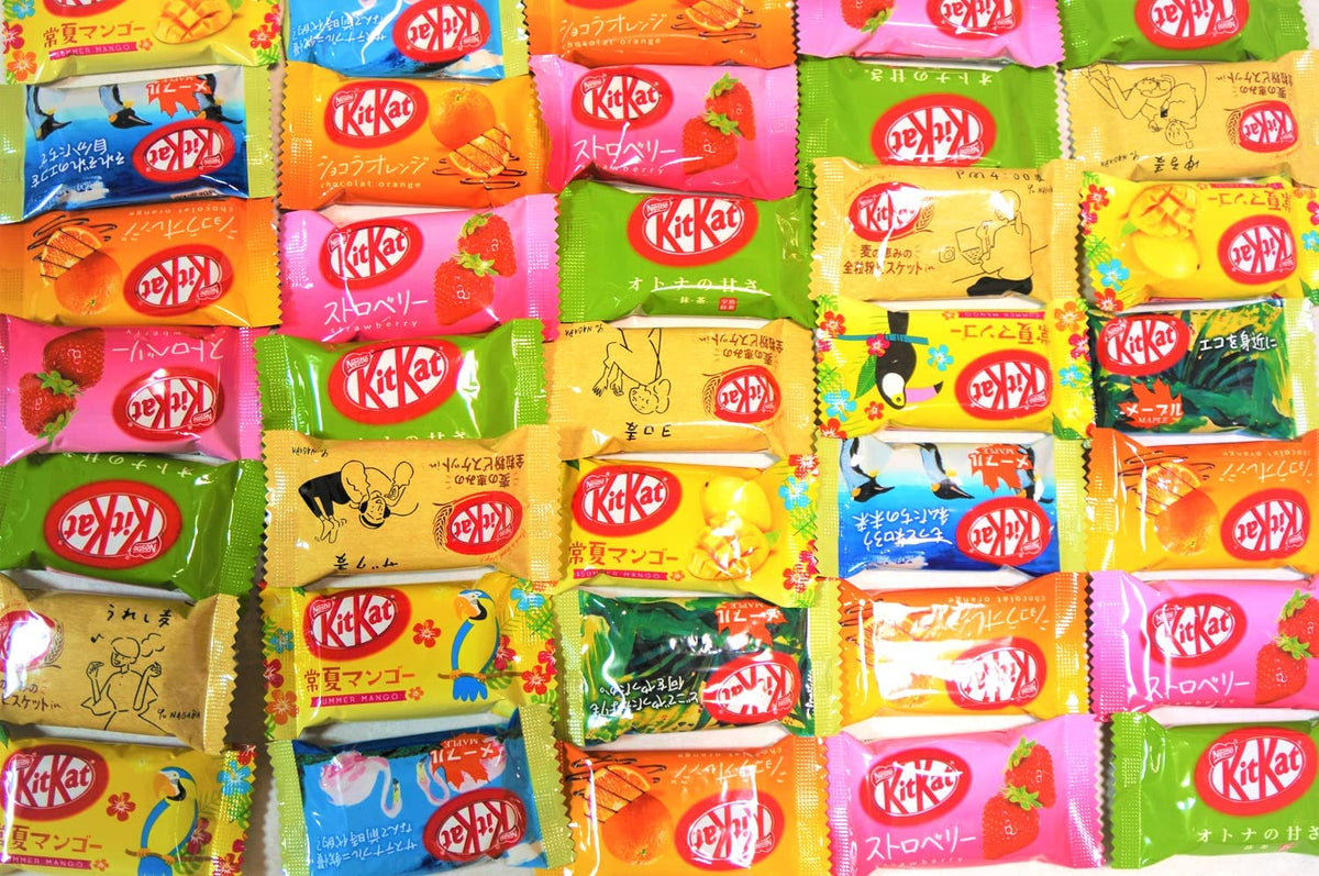 DagashiyaBox Japanese KitKat Treats – 70–80 Bars in 8 Bags Gift Box