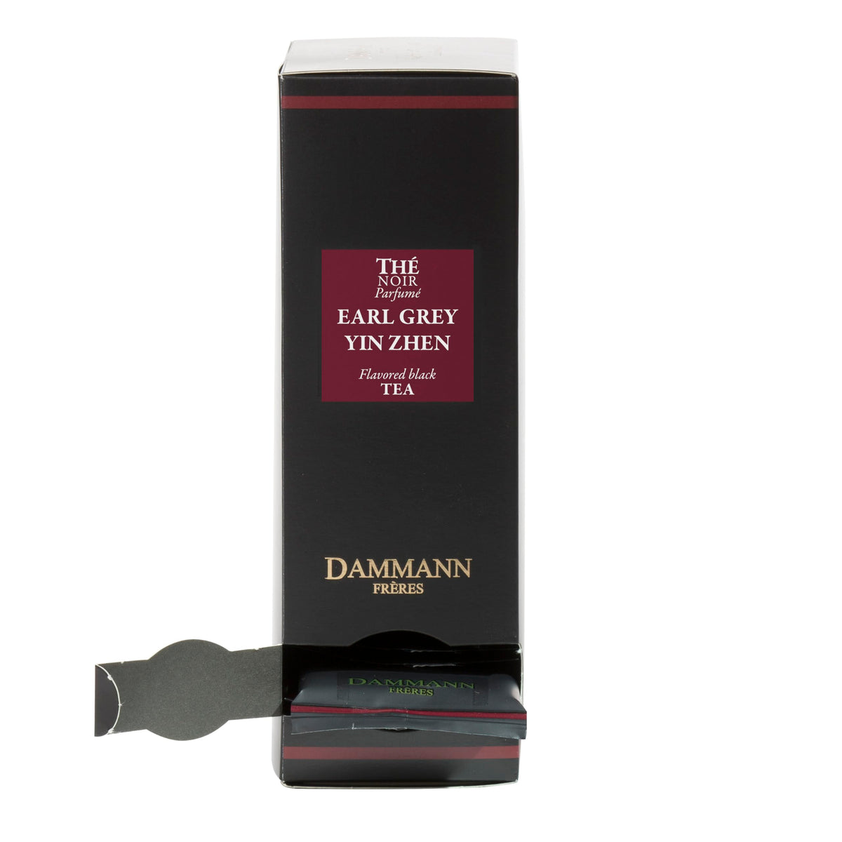 Dammann Freres Earl Grey Yin Zhen Tea Bags – Premium French Black Tea, Bergamot, 24 Sachets
