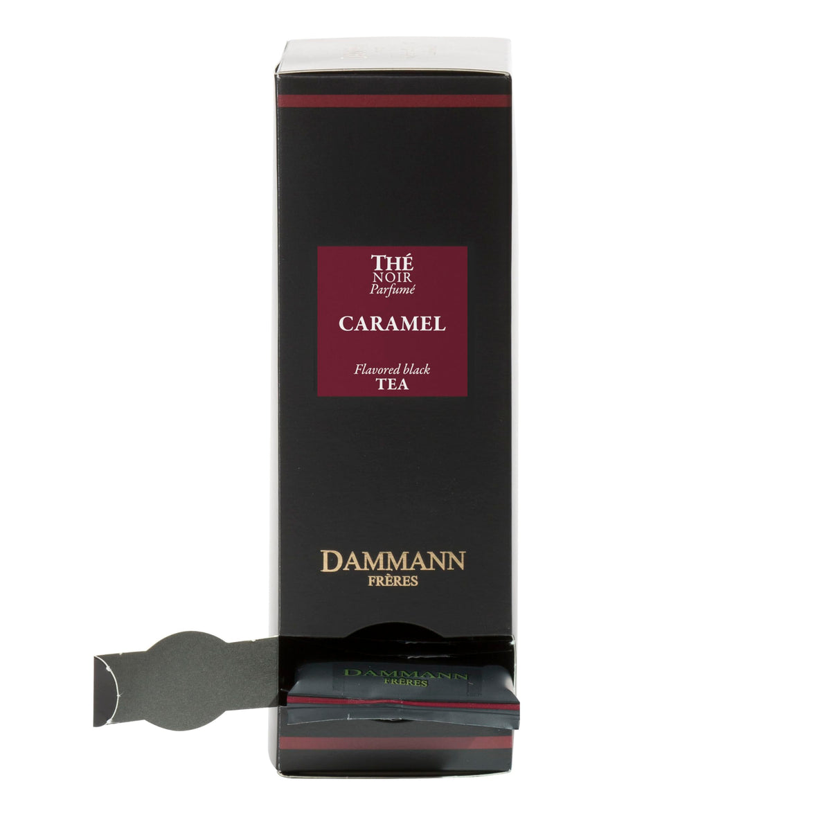 Dammann Frères Caramel Toffee Tea Sachets – Premium French Black Tea, 24 Sachets