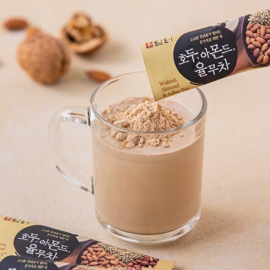 Damtuh Walnut Almond Adlay Tea Zero Sugar – Caffeine-Free Latte-Style Drink Mix