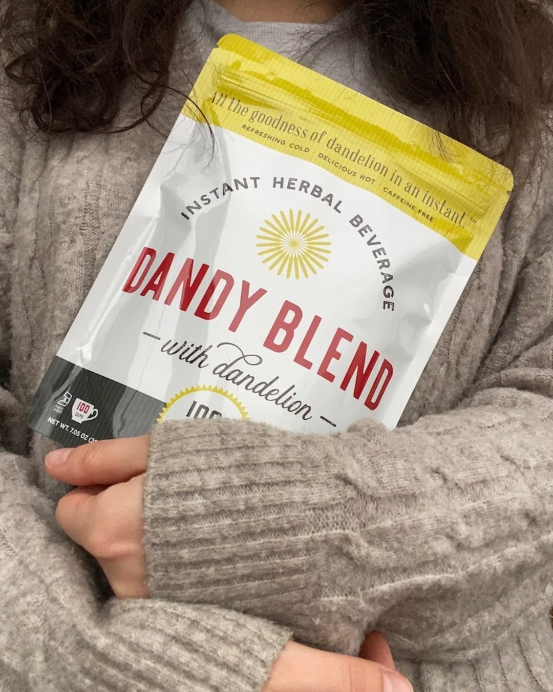 Dandy Blend Organic Instant Herbal Beverage with Dandelion — 156 Cups, 11 oz Bag