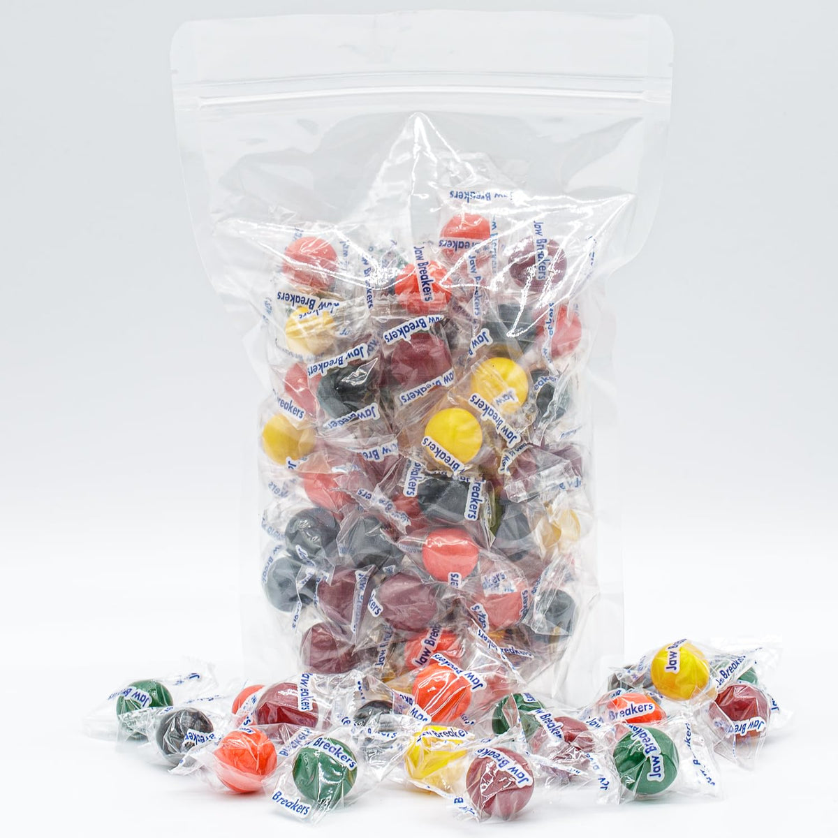 Donty-Tonty JAW BREAKERS – 4 lb Bulk Hard Candy with 5 Assorted Fruit Flavors, Individually Wrapped