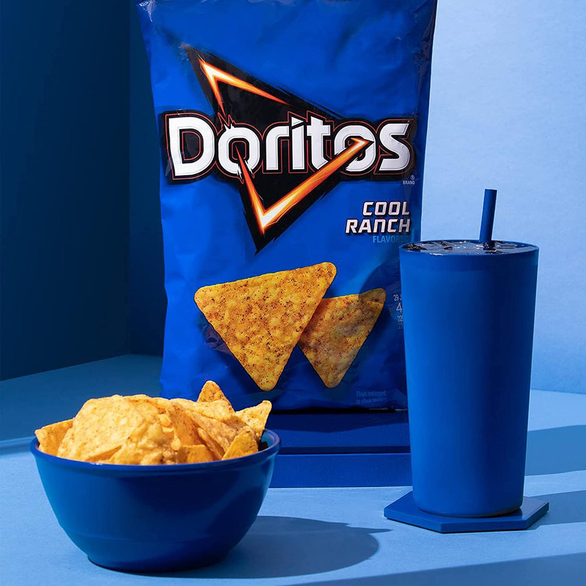 Doritos Cool Ranch Flavored Tortilla Chips — 40 Pack, 1 Oz Bags