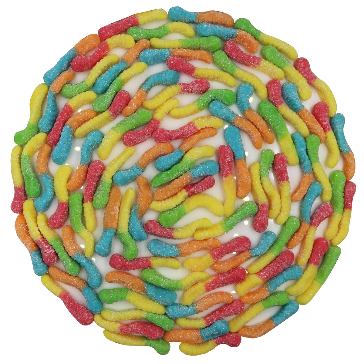 FirstChoiceCandy Sour Gummy Crawlers Neon Worms – 5 Pound Pack