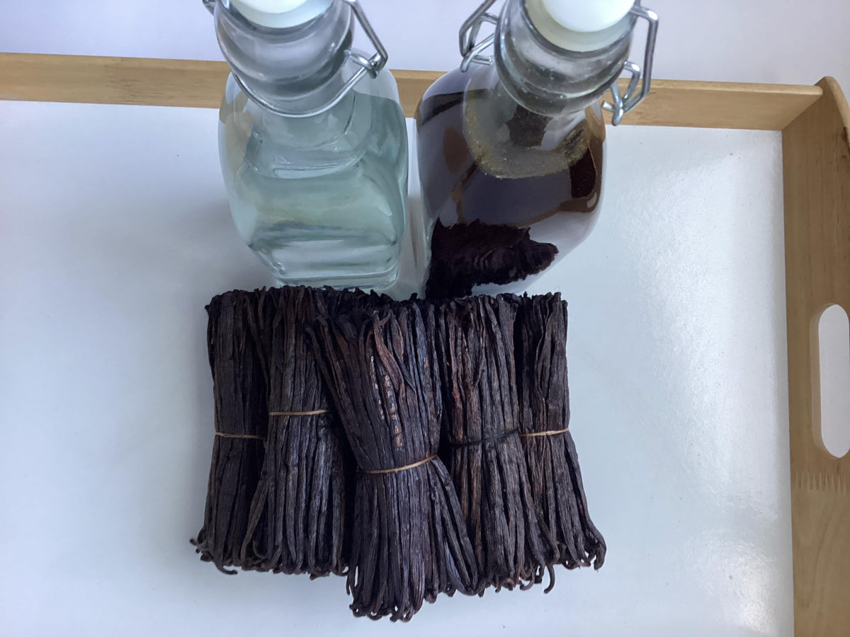 FITNCLEAN Madagascar Vanilla Beans Grade B – 50 Split Pods (5–7 inches) for Extract | Bourbon NON-GMO